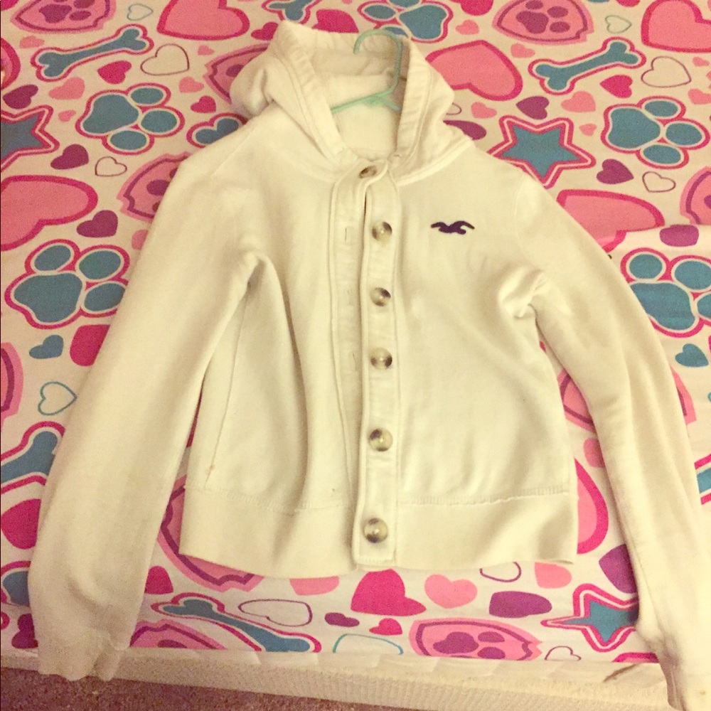 Hollister button up hoodie